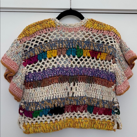 :Price Firm: Anthropologie Mia Hand-Knit Cropped Cardigan - Picture 2 of 9